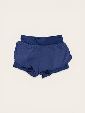 ADMU Navy Blue Layered Athletic Shorts